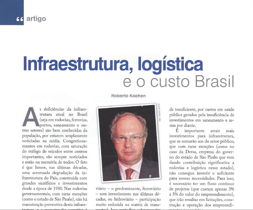 Infraestrutura, Logística e o Custo Brasil - Julho/2014